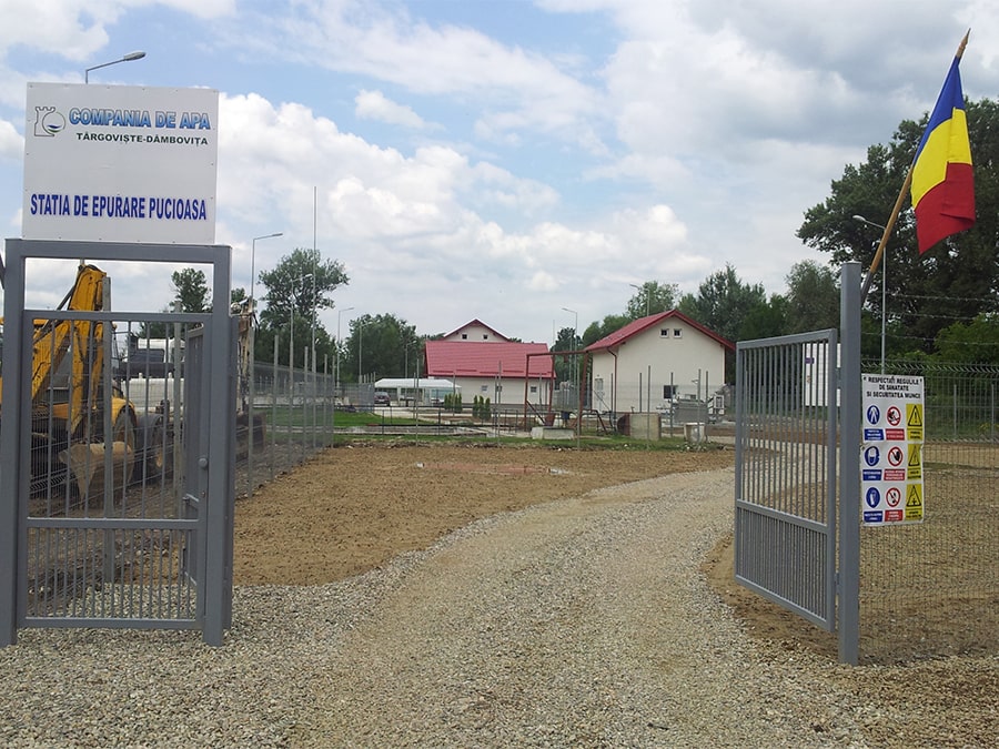 Intrare statie epurare Pucioasa